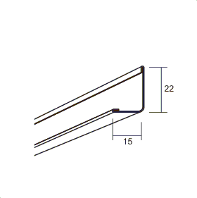 пристенный уголок connect angle trim (коннект энджл) 15/36 8211, белый
